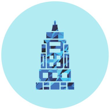 Modern yapı simgesinin vektör illüstrasyonu