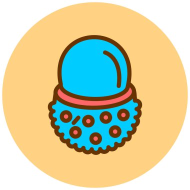 Miğfer. Web simgesi basit illüstrasyon