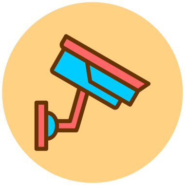 Güvenlik kamerası. Basit resimleme