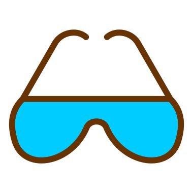 Güneş gözlüğü. Web simgesi basit illüstrasyon