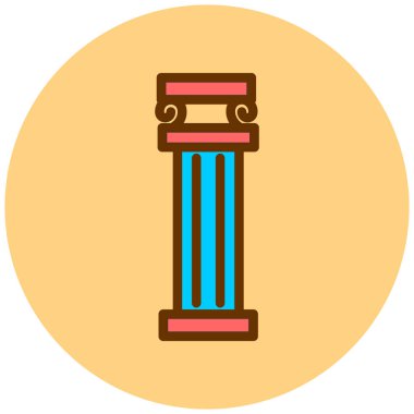 Sütun. Web simgesi basit tasarım