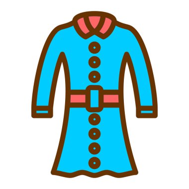 giysi simgesi vektör illüstrasyonu