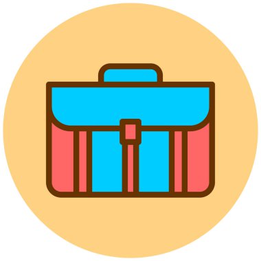 Çanta. Web simgesi basit tasarım