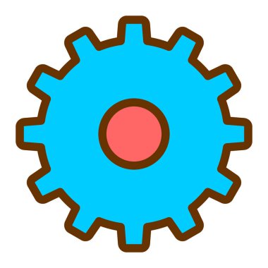 Teçhizat Web simgesi basit illüstrasyon