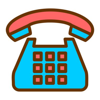 telefon simgesi vektör illüstrasyonu