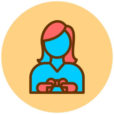 avatar. Web simgesi basit illüstrasyon