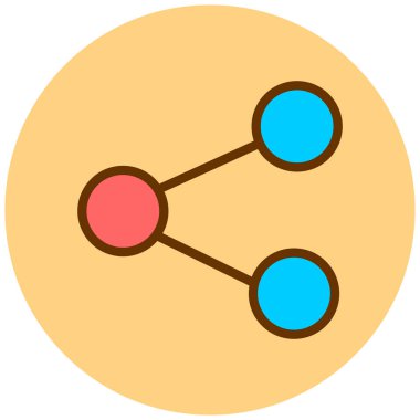 Paylaş. Web simgesi basit illüstrasyon