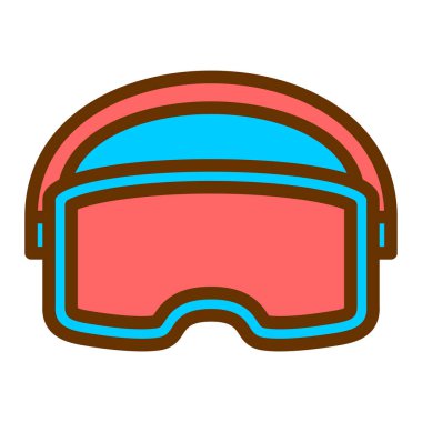 Gözlükler. Web simgesi basit illüstrasyon