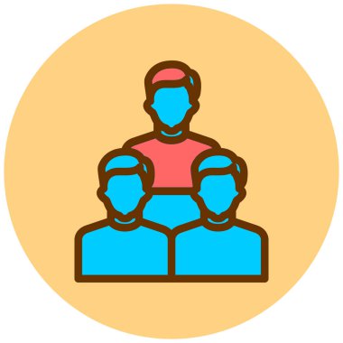 İş insanları vektör simgesi modern basit illüstrasyon