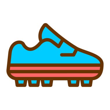 Spor ayakkabı. Web simgesi basit illüstrasyon