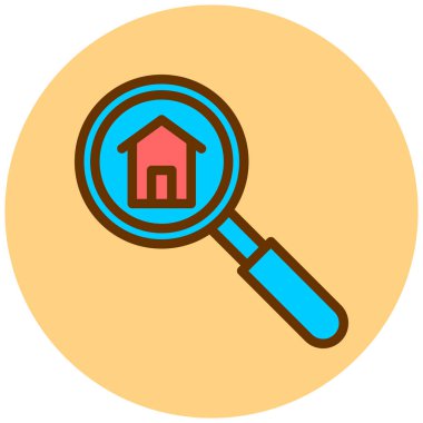 Gayrimenkul simgesi soyut bir grupta izole edildi