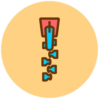 Gıda ve teknoloji sembolünün vektör çizimi