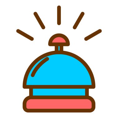 alarm zili simgesi vektörü.