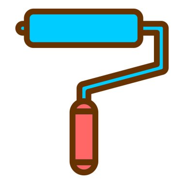 boya silindiri vektör illüstrasyonu