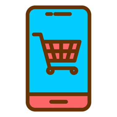 cep telefonu simgesi. vektör illüstrasyonu