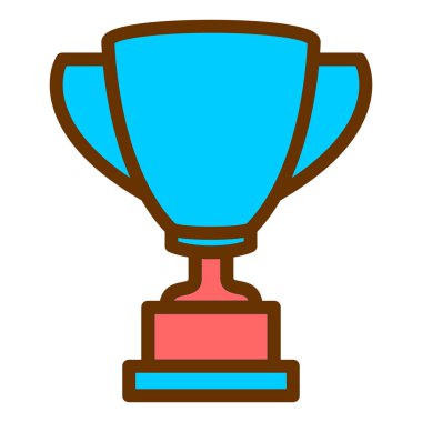 kupa ikonu vektör illüstrasyonu