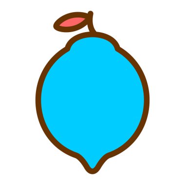 limon simgesi vektör illüstrasyonu