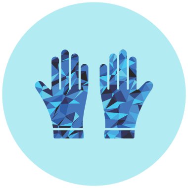 Eldiven. Web simgesi basit illüstrasyon