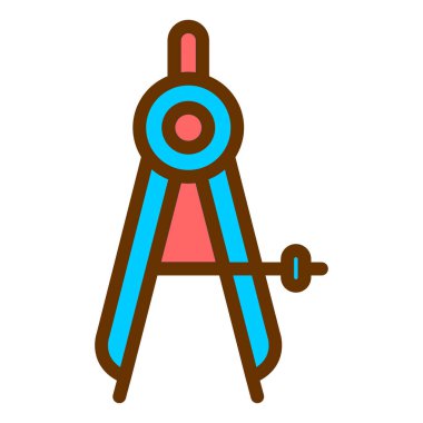 Pusula. Web simgesi vektör illüstrasyonu