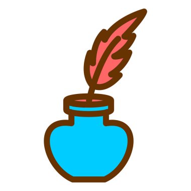 Tüylü ikon vektör illüstrasyonu