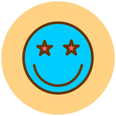 emoji. Web simgesi basit illüstrasyon