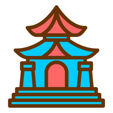 Bina. Web simgesi basit tasarım