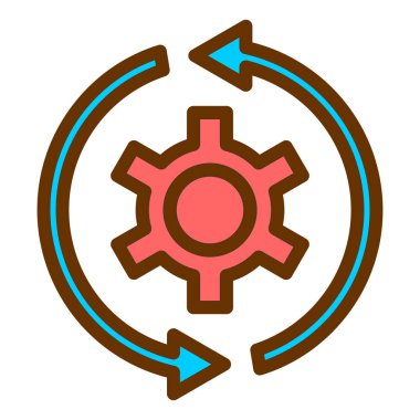 Ayarlama. Web simgesi basit illüstrasyon