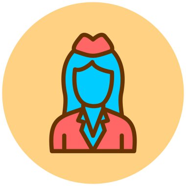 avatar. Web simgesi basit illüstrasyon