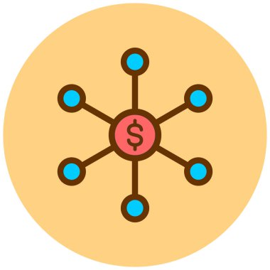 iş yönetimi düz vektör simgesi