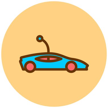 - Araba. Web simgesi basit illüstrasyon