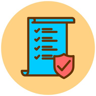 Belge. Web simgesi basit illüstrasyon