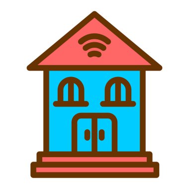 ev vektörü simgesi modern illüstrasyon