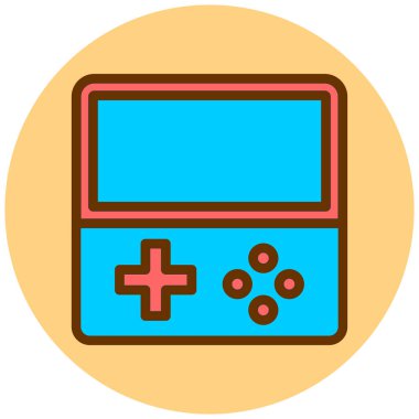 gamepad web simgesi vektör illüstrasyonu 