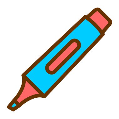 İşaretleyici. Web simgesi basit illüstrasyon