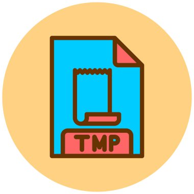 dosya biçimi simgesi, vektör illüstrasyonu