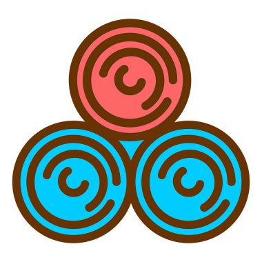 Yuvarlak bir düğmenin vektör çizimi