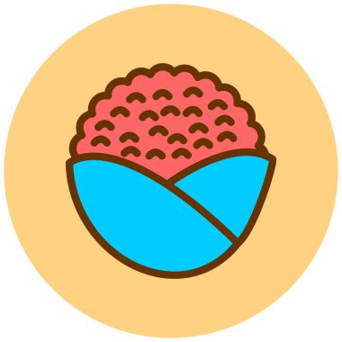 Yemek. Web simgesi basit illüstrasyon