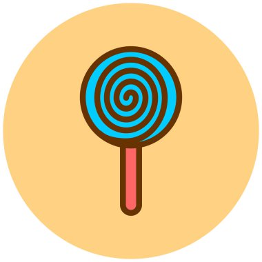 Lolipop. Web simgesi basit illüstrasyon