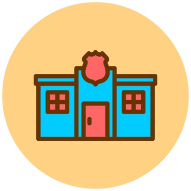 Hastane. Web simgesi basit illüstrasyon