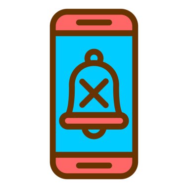 Cep telefonu. Web simgesi basit tasarım