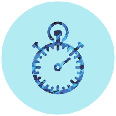 Kronometre Web simgesi basit illüstrasyon