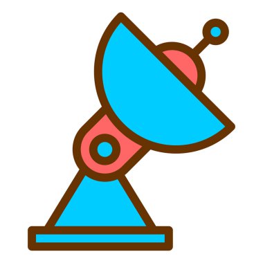 Uydu anteni. Basit resimleme