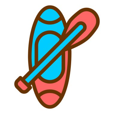 Sörf tahtası. Web simgesi basit illüstrasyon