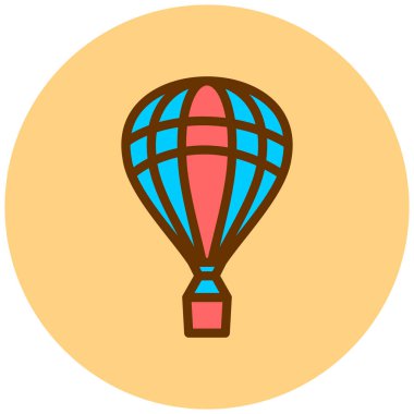 sıcak hava balonu. vektör çizim