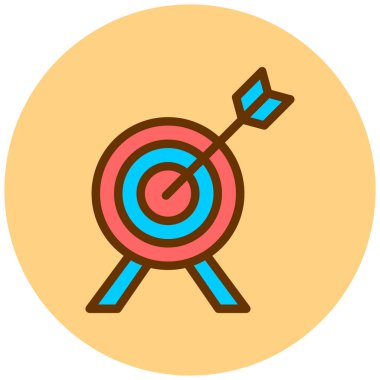 Hedef. Web simgesi basit illüstrasyon