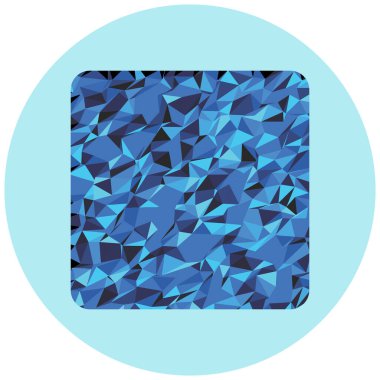 Beyaz arka planda mavi elmas ikonu var. Vektör illüstrasyonu