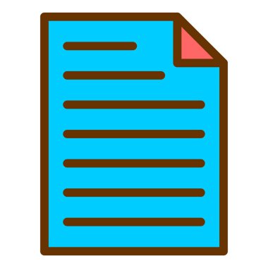 belge web simgesi vektör illüstrasyonu 