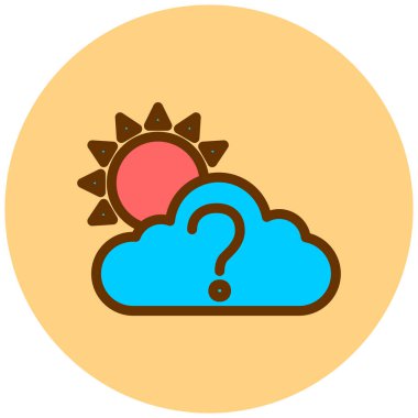 Bulut. Web simgesi basit tasarım