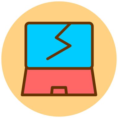 Bilgisayar. Web simgesi basit illüstrasyon