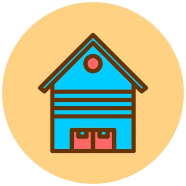 Ev simgesinin vektör illüstrasyonu